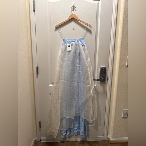 SWF Sheer Slip Maxi Dress in Sky Blue size S NWT - Picture 8 of 8